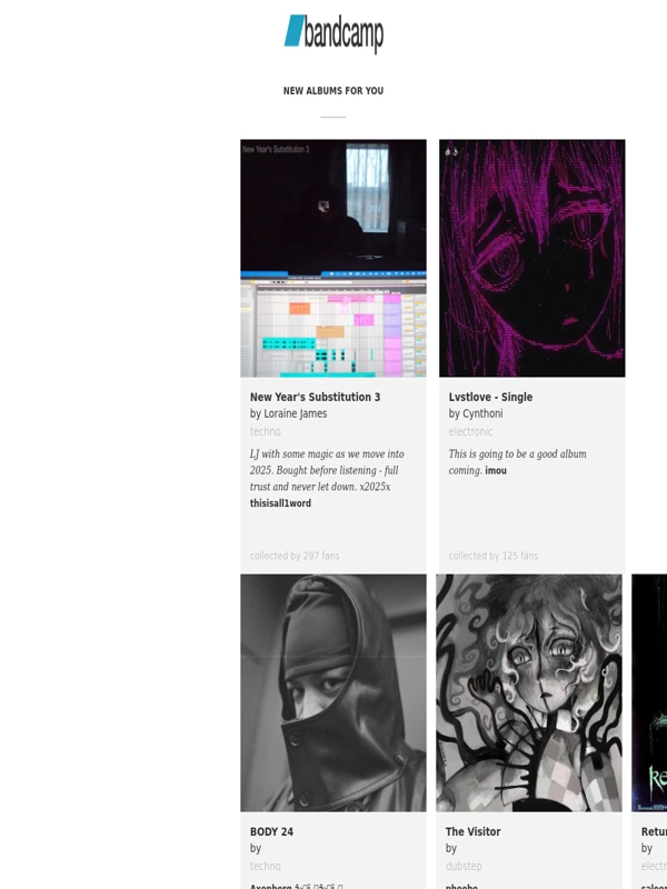 Bandcamp - Techno and electronic recommendations for you
