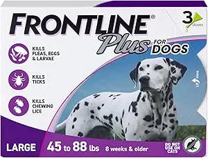 Frontline Plus Flea and Tick Treatment for Dogs