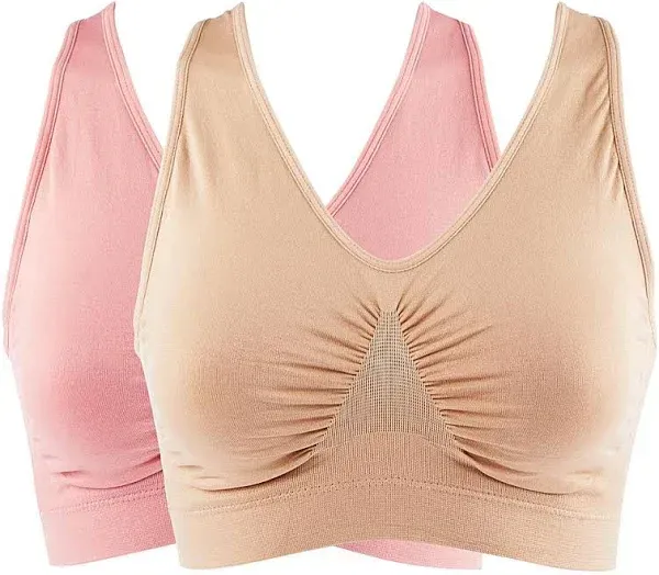 Rhonda Shear 2-pack Seamless Racerback Ahh Bra