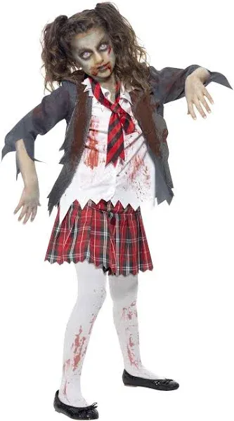 Kids Smiffys School Girl Zombie Costume