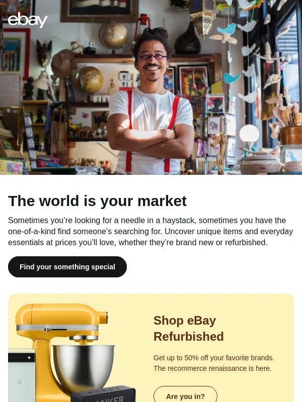 eBay - Come see what’s new. Buy,sell,and save