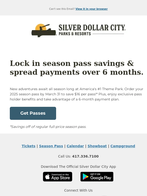 Silver Dollar City - Last Call to Save $16 On Your Season Pass!