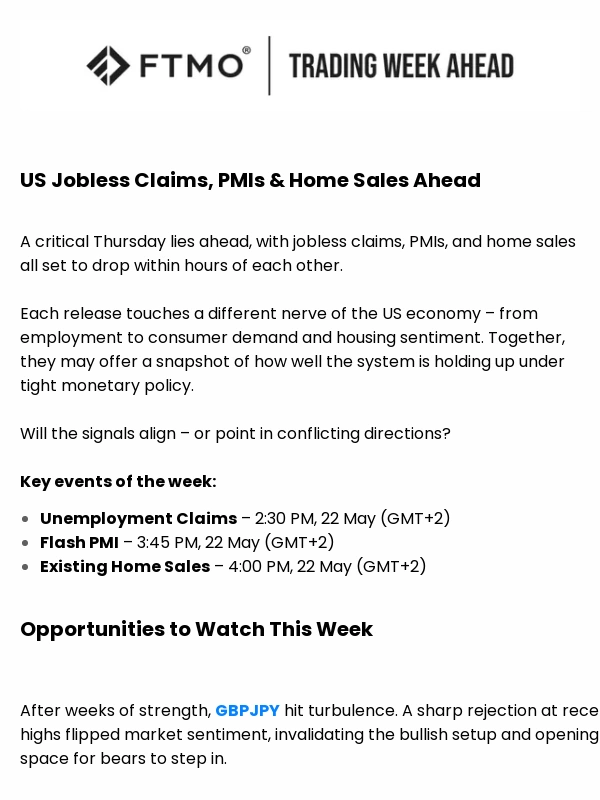 FTMO - TWA: Thursday Could Shake the Markets – Are You Ready?