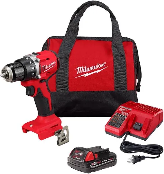 Milwaukee 18V Lithium Ion Brushless Cordless 1/2 in Compact Drill & Impact Driver