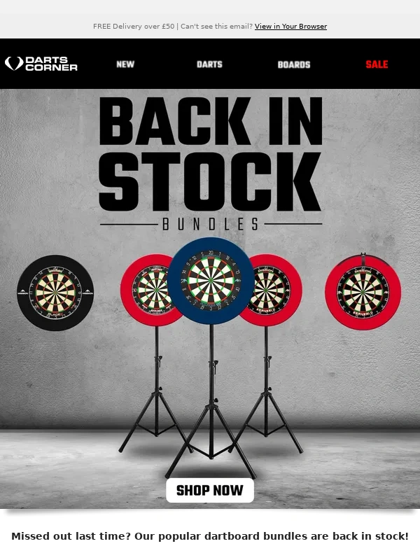 Darts Corner - Back In Stock: Dartboard Bundles ?
