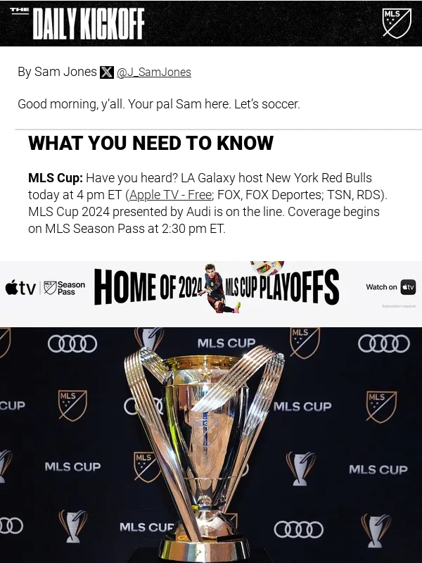 MLS - Your Saturday Kickoff: