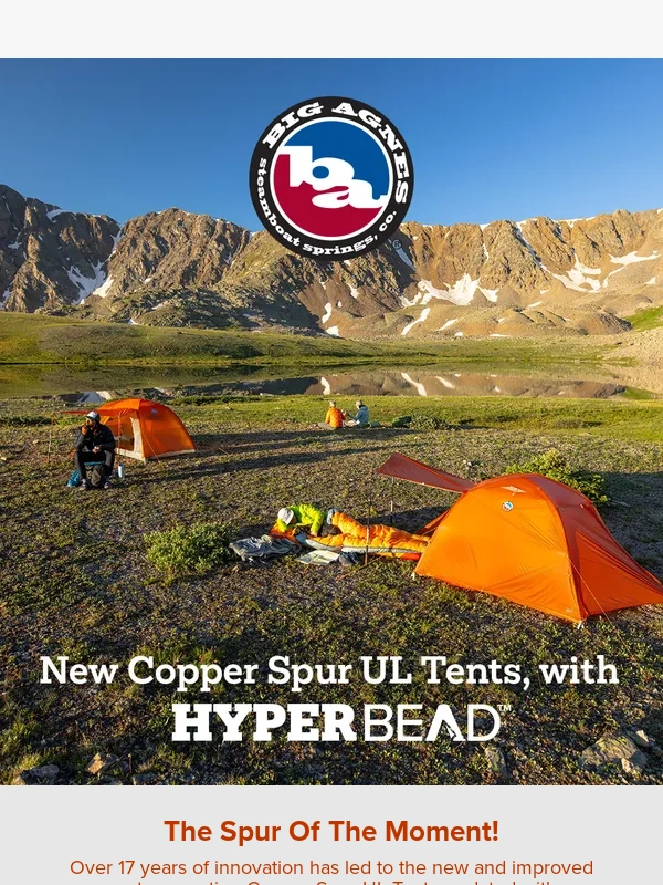 Big Agnes - Experience the Enhanced Copper Spur