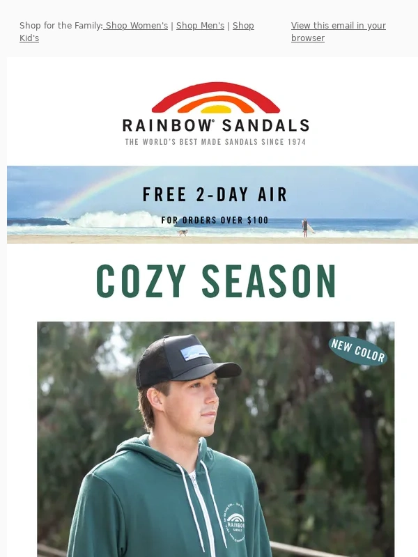 Rainbow Sandals - Cozy Season ☁️