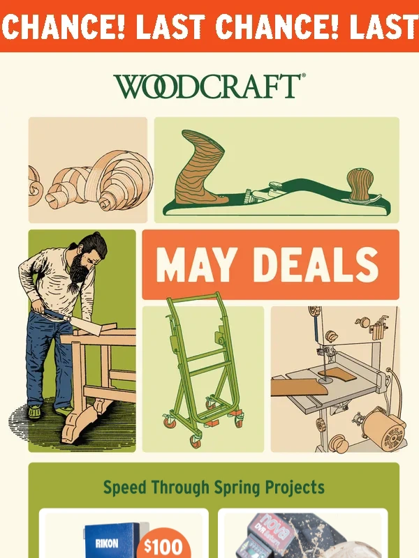 Woodcraft - These Deals End Tonight At Midnight!