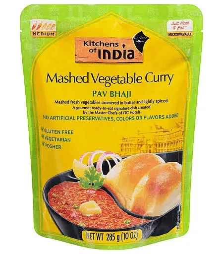 Kitchens of India Mashed Vegetable Curry Pav Bhaji 10 oz