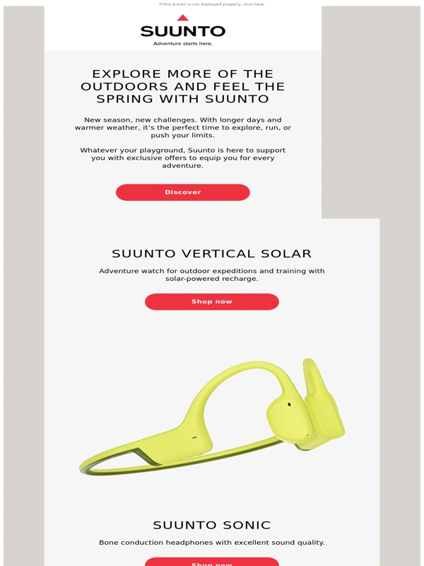 Suunto - Explore more of the outdoors and feel the Spring with Suunto