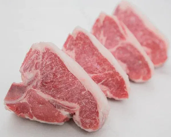 LAMB BONE-IN LOIN CHOPS, 4 PORTIONS, 4 OZ EACH - All Fresh Seafood 3 LB (31.99 / LB)