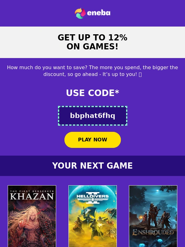 Eneba - Your discount - your choice! ?