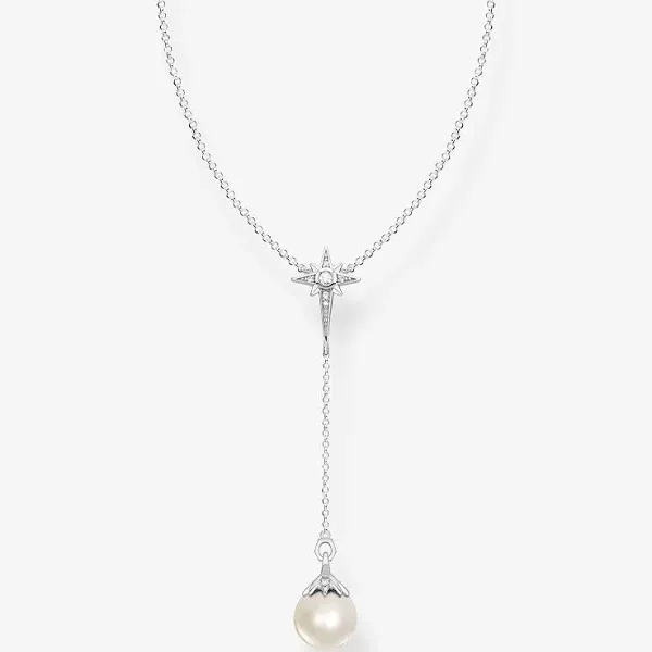 Thomas Sabo Women's Sterling Silver Pearl Star Necklace
