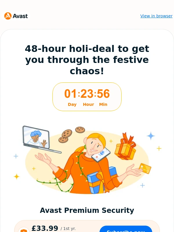 Avast - £33.99 for Avast Premium Security — this offer ends soon!