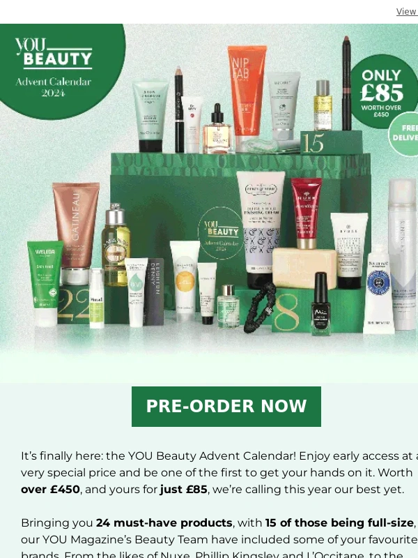 Dailymail - The YOU Beauty Advent Calendar is back!