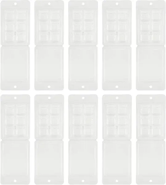 Make Market Clear Square Wax Melt Clamshells