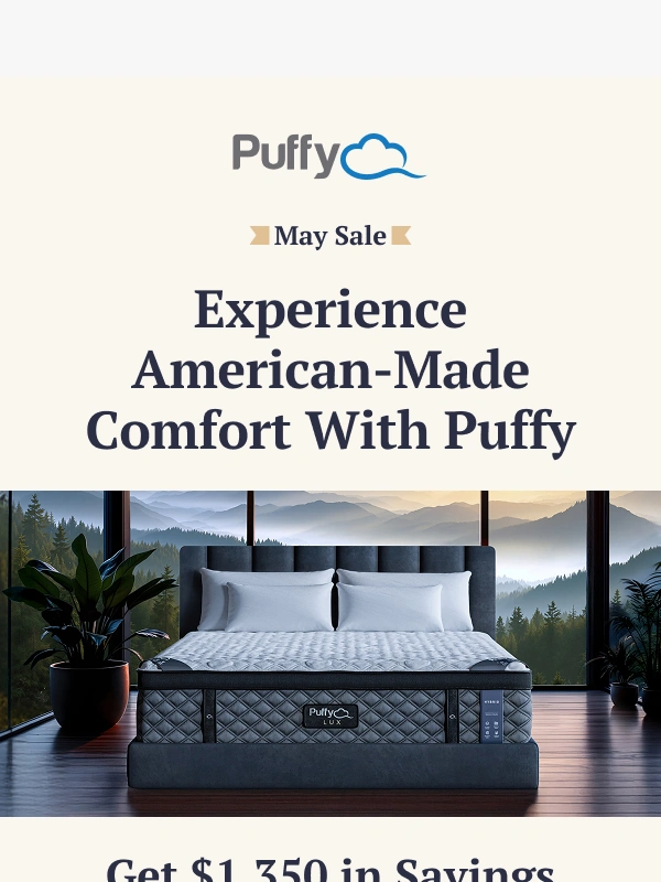 Puffy - Upgrade your sleep ?? with $1,350 off