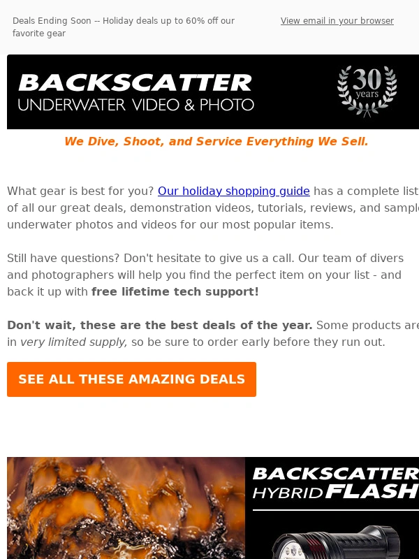 Backscatter - LAST CHANCE—DEALS ENDING SOON!