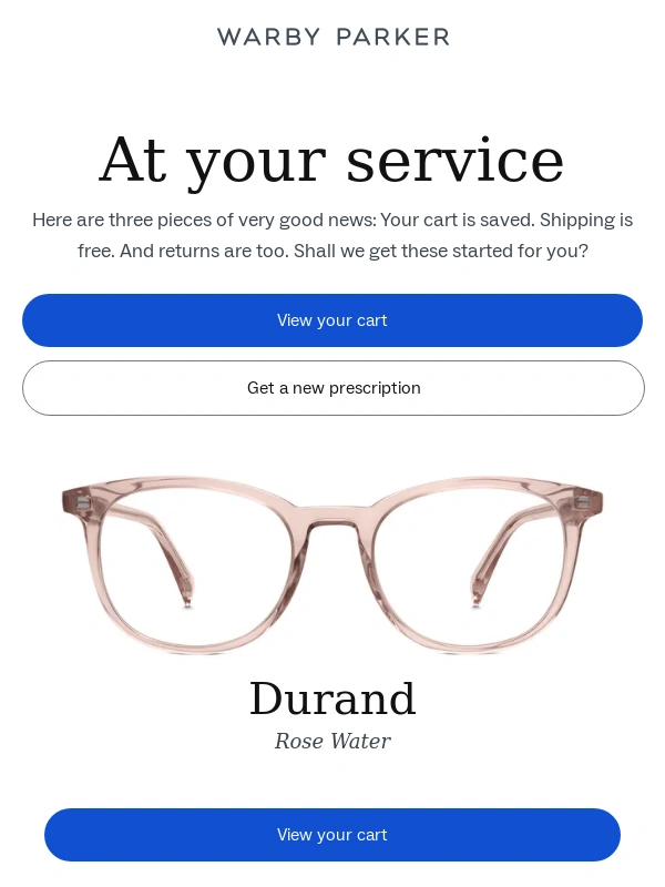 Warby Parker - Hi,Yili! Your cart is saved
