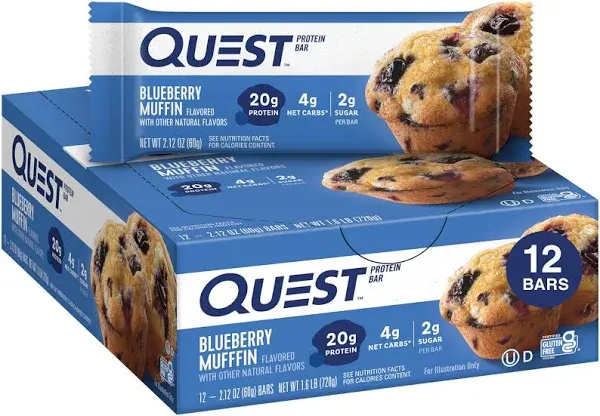 Quest Blueberry Muffin Protein Bar