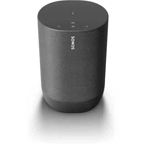 Sonos Move - Battery-powered smart speaker for outdoor and indoor listening, Wi-Fi and Bluetoot…