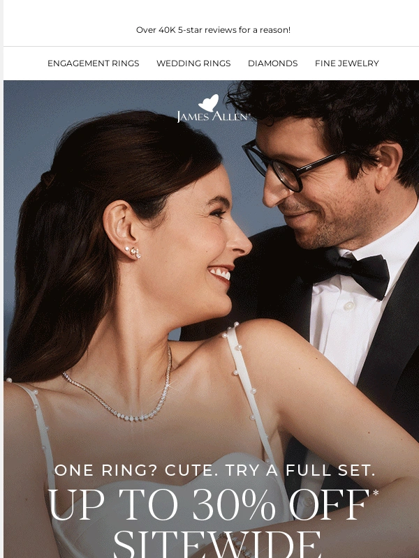 James Allen - It's Officially Wedding Season: Save Up to 30%