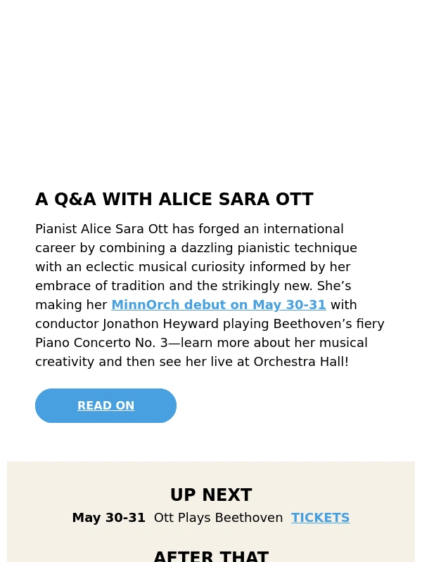 Minnesota Orchestra - Get to know pianist Alice Sara Ott