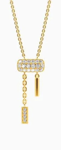 Pink Memories" Round Cut Necklace