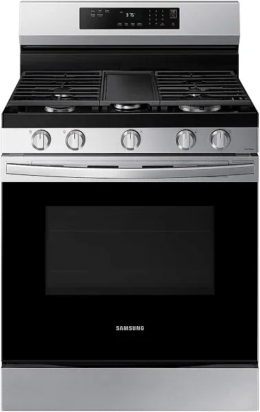 Samsung 6.0 Cu. Ft. Smart Freestanding Gas Range NX60A6311SS