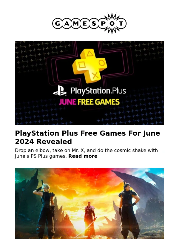 Gamespot - June 2024's PlayStation Plus FREE Games Unveiled ?