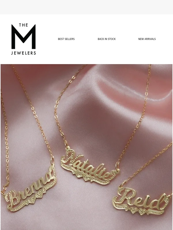 The M Jewelers - Let’s Get Personal: Custom Nameplate Necklaces