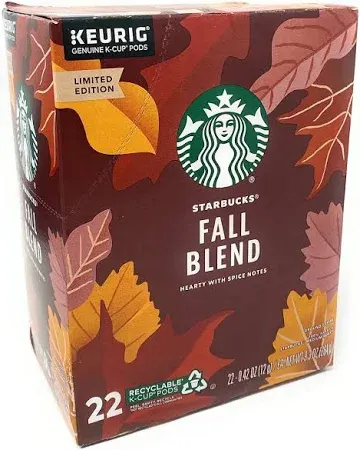 Starbucks Fall Blend Coffee K-Cup Pods