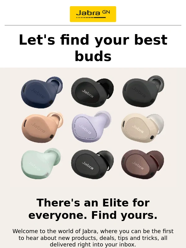Jabra - Find your Elite with 15% OFF inside