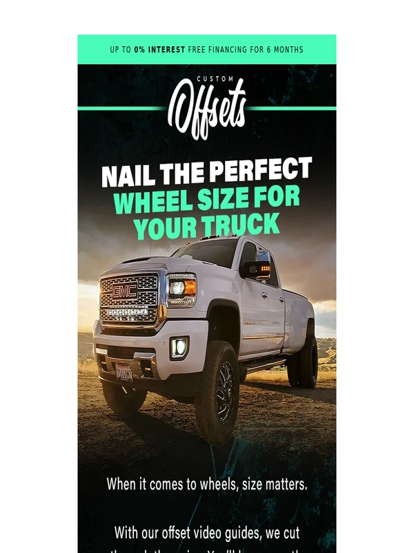 Custom Offsets - Master Truck Wheel Sizes in Minutes ?