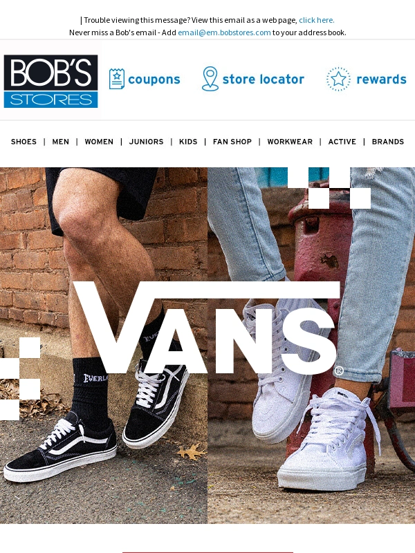 Bob's Stores - ? Vans Sneakers ?