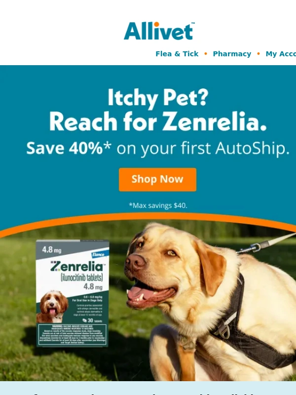 Allivet - Itchy Pet? Talk to Your Vet About Zenrelia