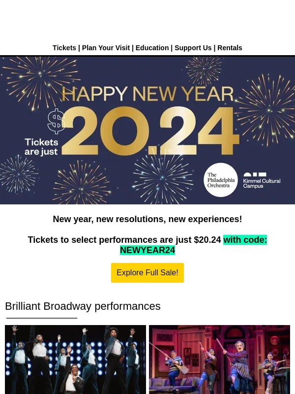 Kimmel Center - New Year,New Deals - $20.24 tickets