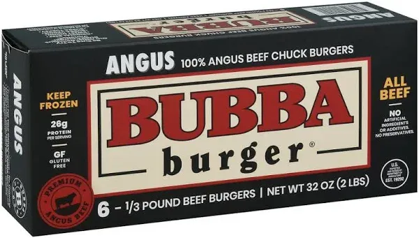 BUBBA Angus Burgers 6-Pack