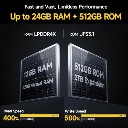 Ulefone Armor 26 Ultra 5G 200MP Quad Camera 64MP Night Vision 121dB Thunder Speaker 15600mAh 120W Fast Charge 24GB 512GB Dimensity 8020 NFC 6.78 inch 120Hz IP68 IP69K Waterproof Rugged Smartphone - Black EU Version