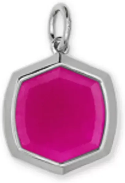 Kendra Scott Davis 16mm Sterling Silver Stone Charm