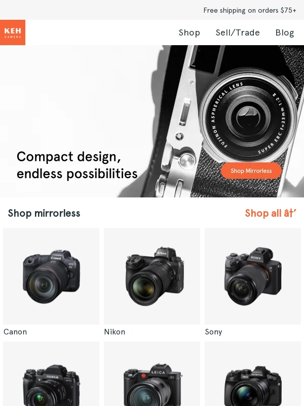 Keh - Discover compact,versatile mirrorless gear ?