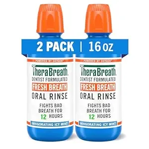 2-Pack 16-Oz TheraBreath Fresh Breath Oral Rinse (various)