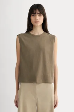 Everlane The Muscle Tee In Cotton Linen