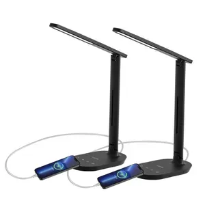 2-Pack: Lastar LED Desk Lamp with USB Charging Port