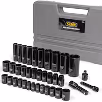 Stark 3/8 in. and 1/2 in. Drive Combination Impact Socket Set 38-Pc