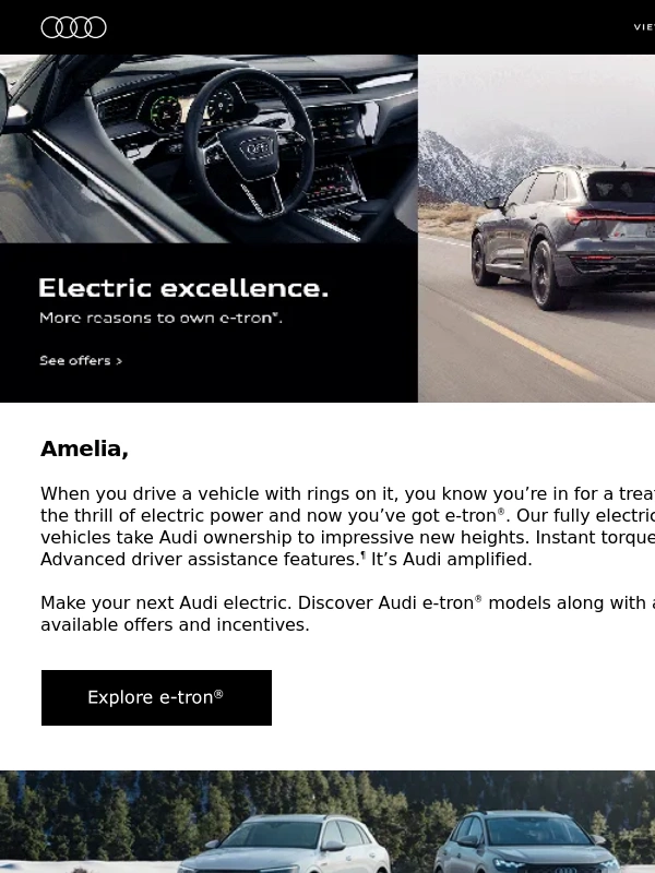 Audi - Continue your Audi journey with a fully electric e-tron