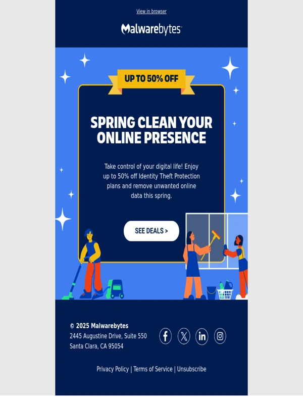 Malwarebytes - Save up to 50% off Identity Theft Protection plans!