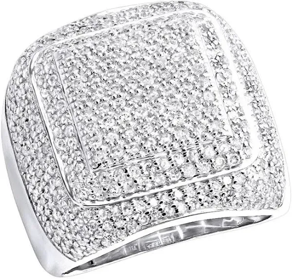 14K Yellow Gold 3.44ct Square Ring