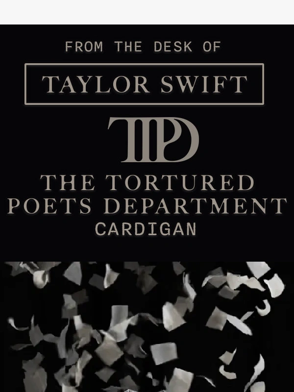Taylor Swift - Shop THE TORTURED POETS DEPARTMENT Cardigan now!